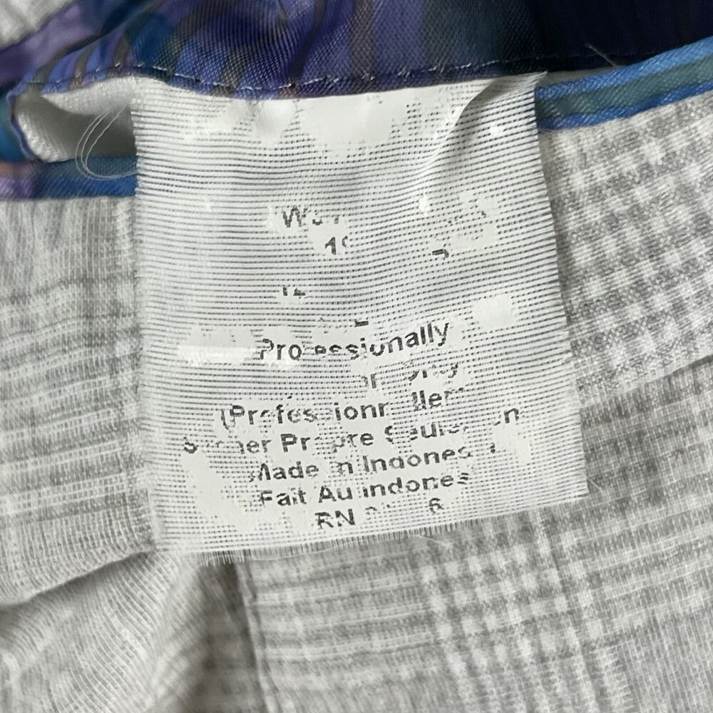 Kroon Seersucker Blazer Mens 48R Gray Glen Check Cotton Linen Unstructured - Picture 6 of 16